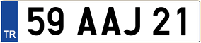 Truck License Plate